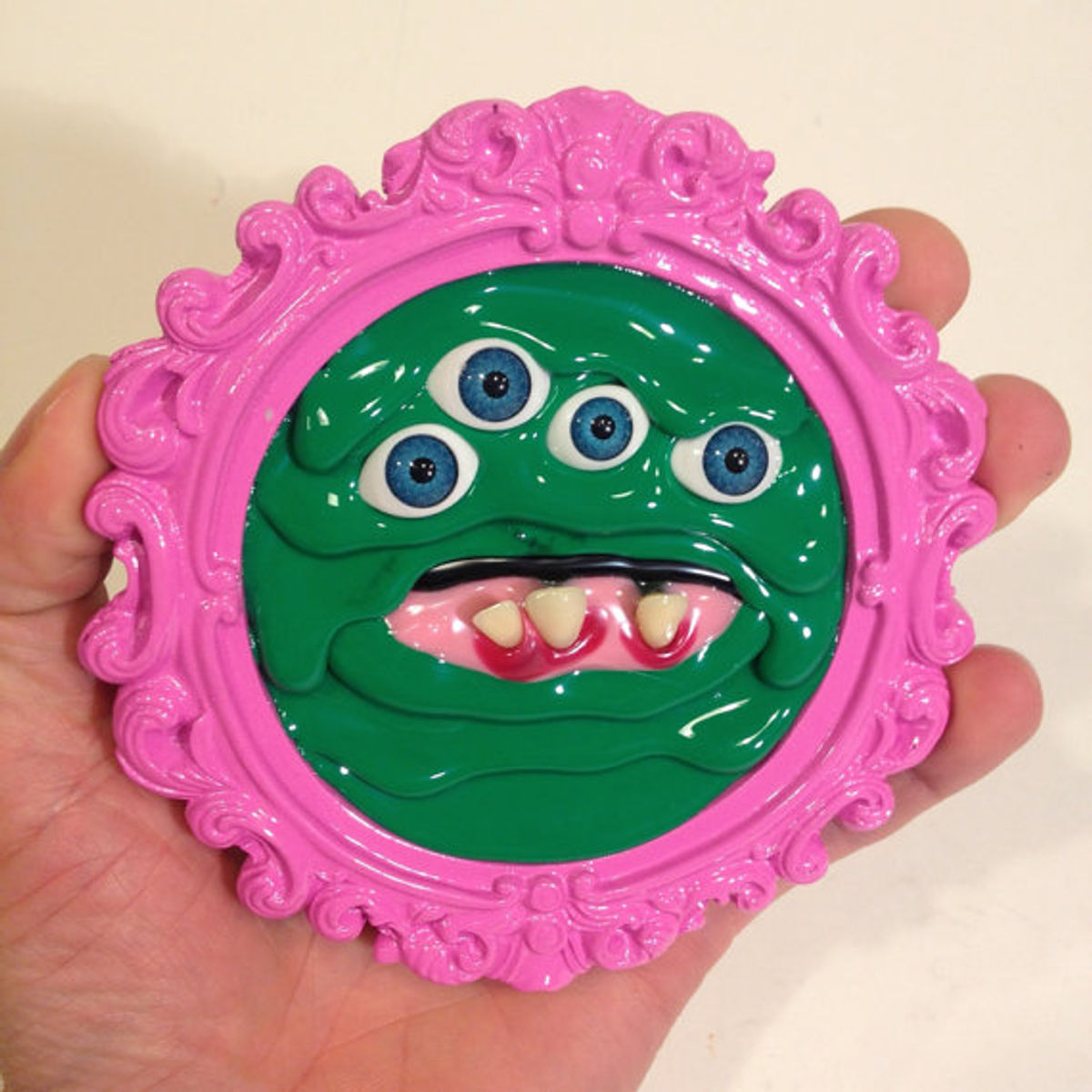 MeltMonsterPortraits - green/pink