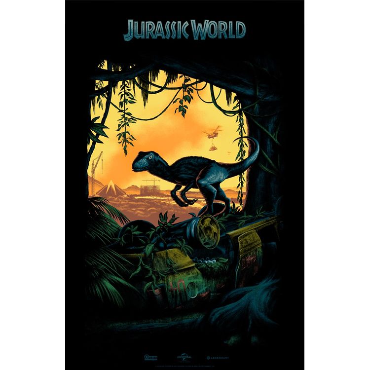 Jurassic World - Mini Print by Mark Englert