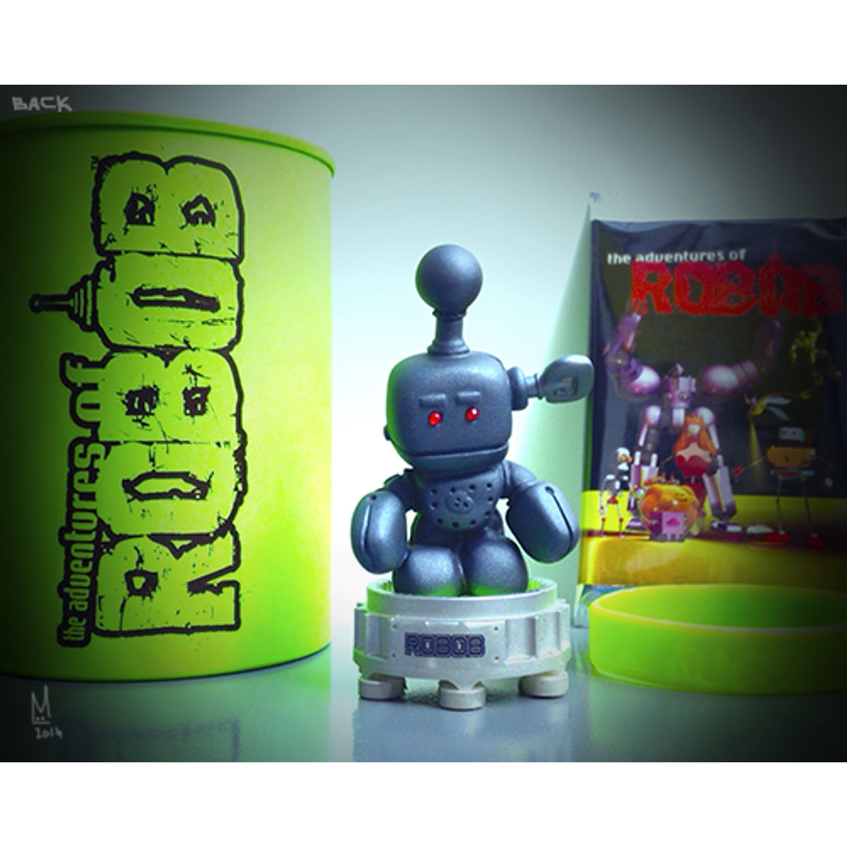 ROBOB R1 'Titanium' - toxic lime