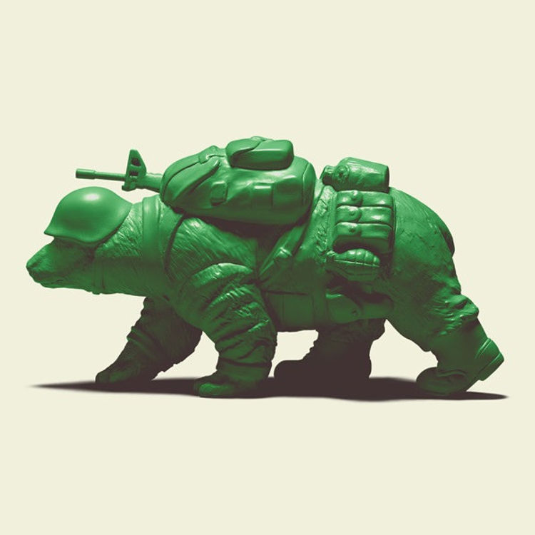 Green Green Army - polar bear by Point Panda