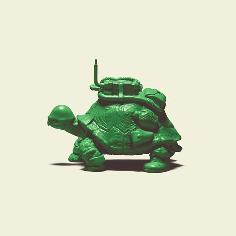 Green Green Army - galapagos giant tortoise by Point Panda