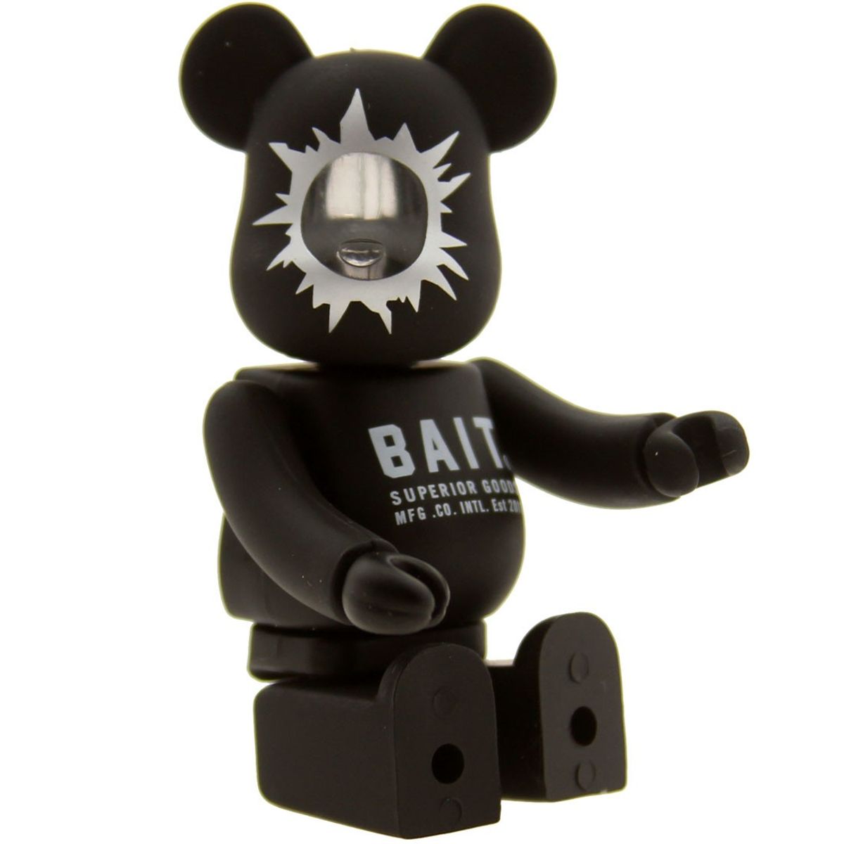 BAIT x Medicom 100% Bearbrick Figure (black) - BAIT SDCC Exclusive