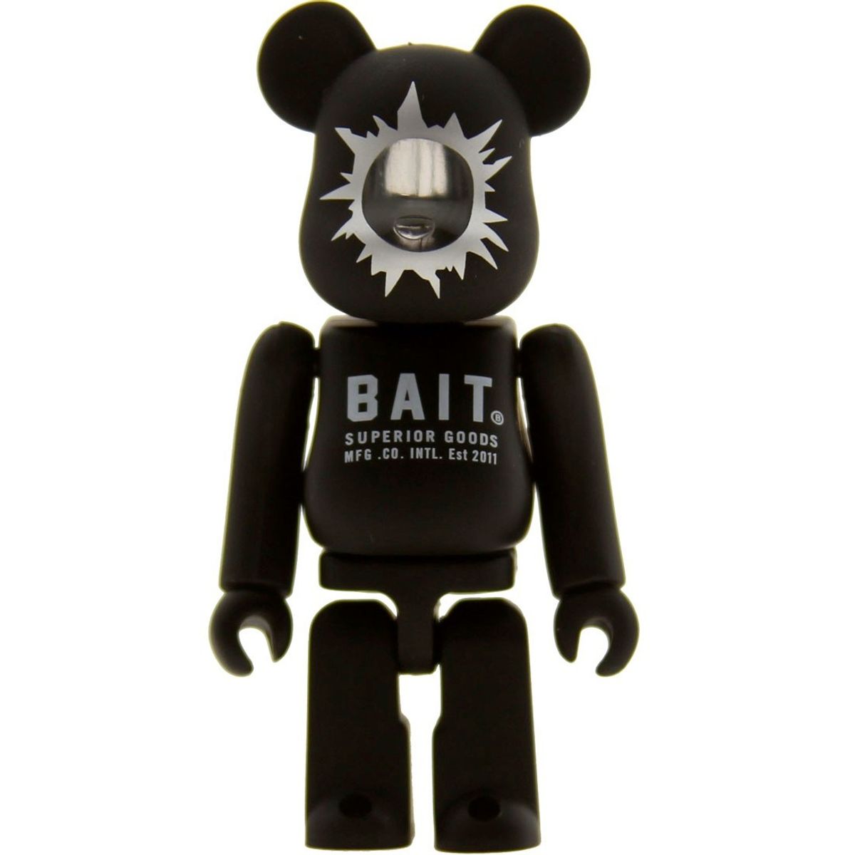 BAIT x Medicom 100% Bearbrick Figure (black) - BAIT SDCC Exclusive