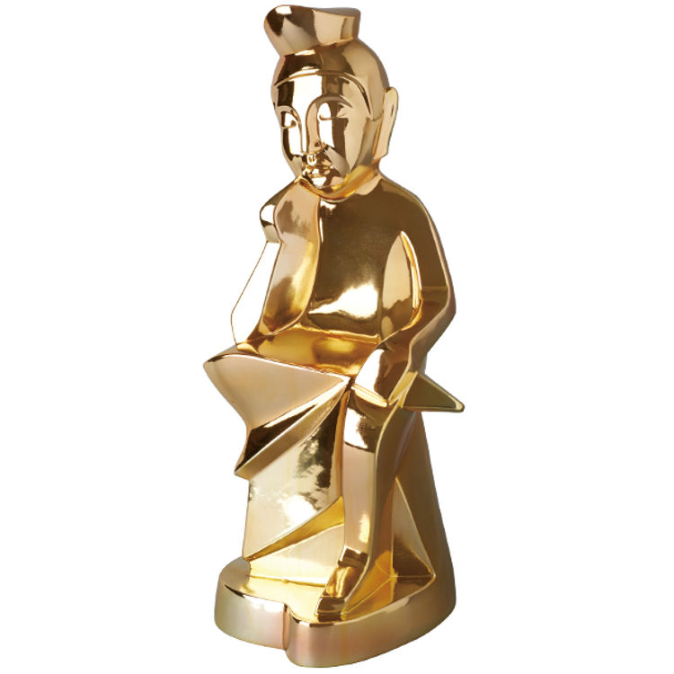 Giant Miroku - gold (C.J.MART exclusive) by Kaneko Yowohei (MIROCK TOY)