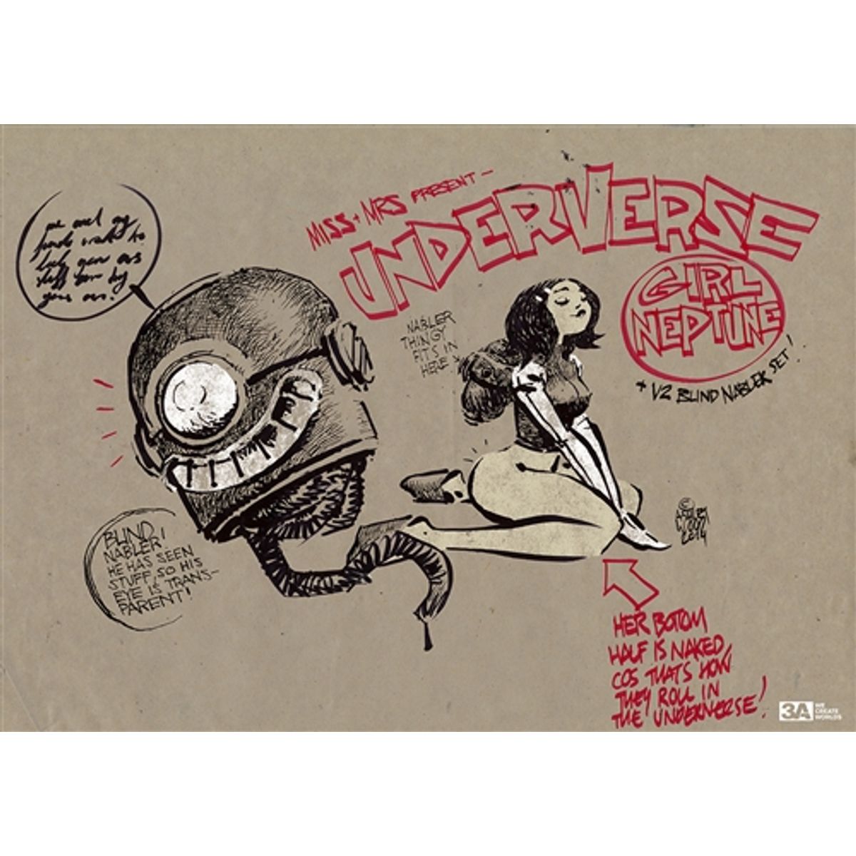 GIRL NEPTUNE + V.2 BLIND NABLER SET