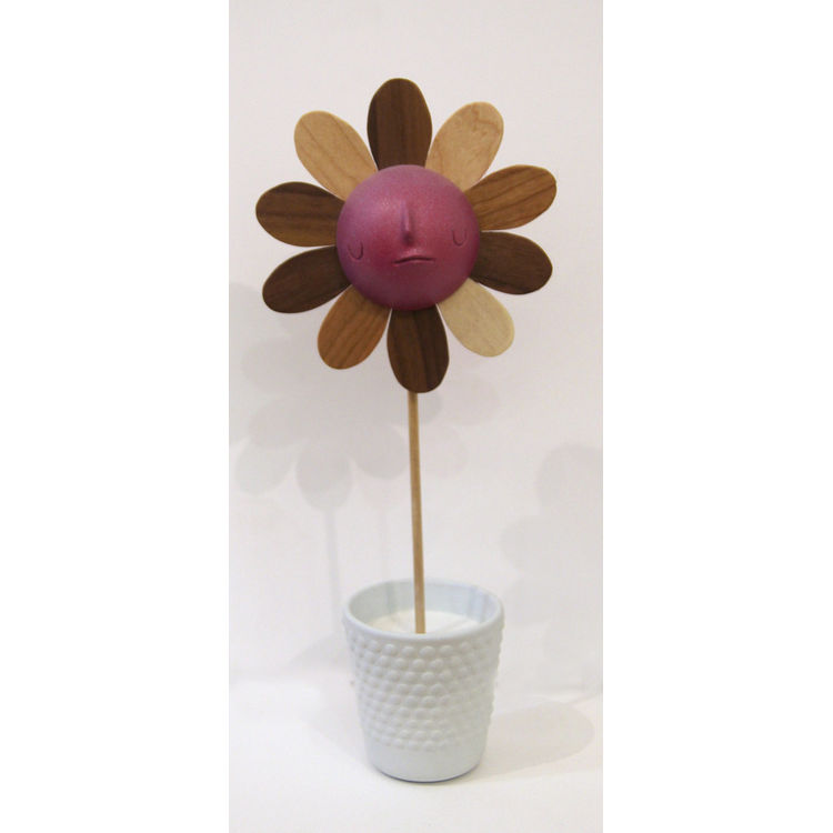 Red-Purple Flower Sculpture by Yoskay Yamamoto