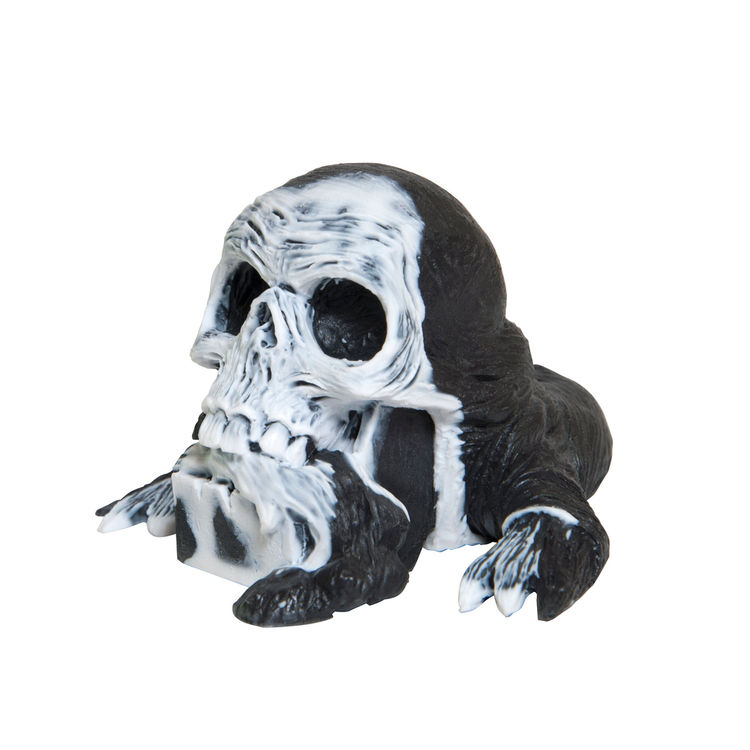 Skulor the Worm King - Marbled Resin (B&W) by Joshua Sutton