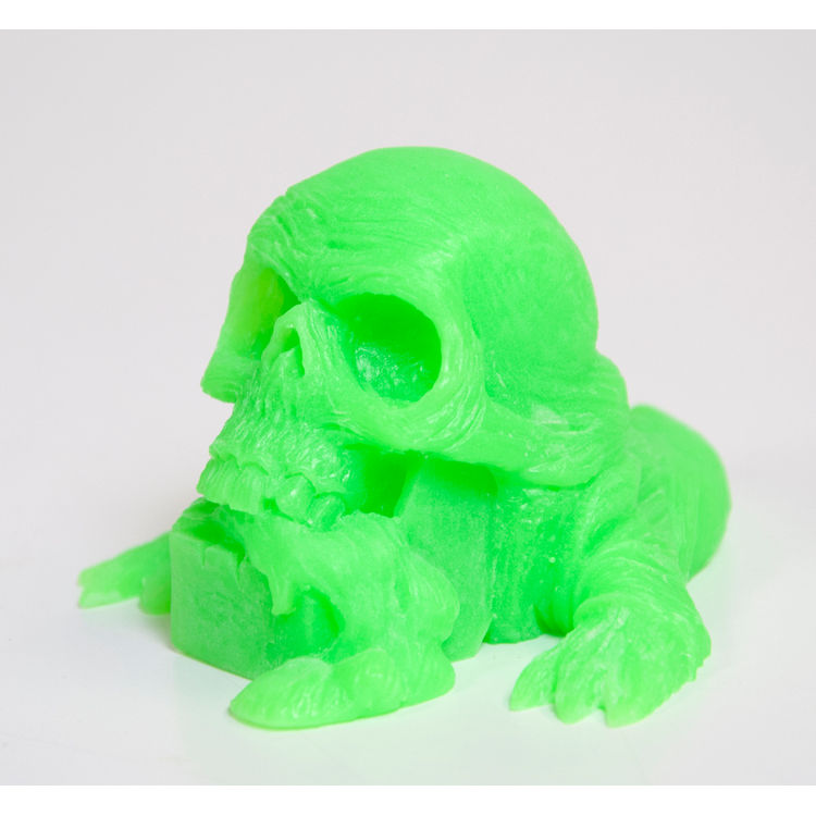 Skulor the Worm King - GID Green Resin Blank by Joshua Sutton