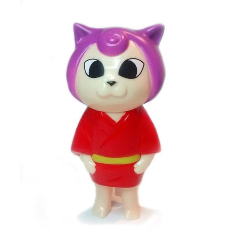 child NECOCO-red kimono/purple hair by Sunguts