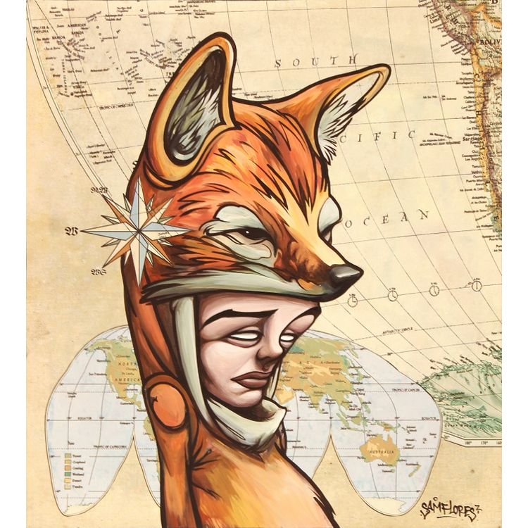 Maned Wolf by Sam Flores