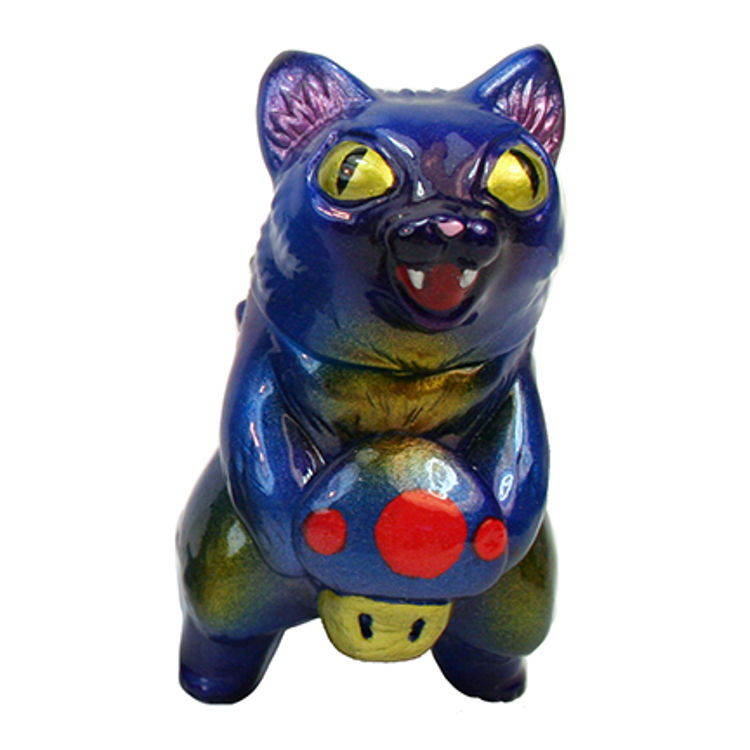 Custom painted Cat Negora mushroom 2 by Mark Nagata
