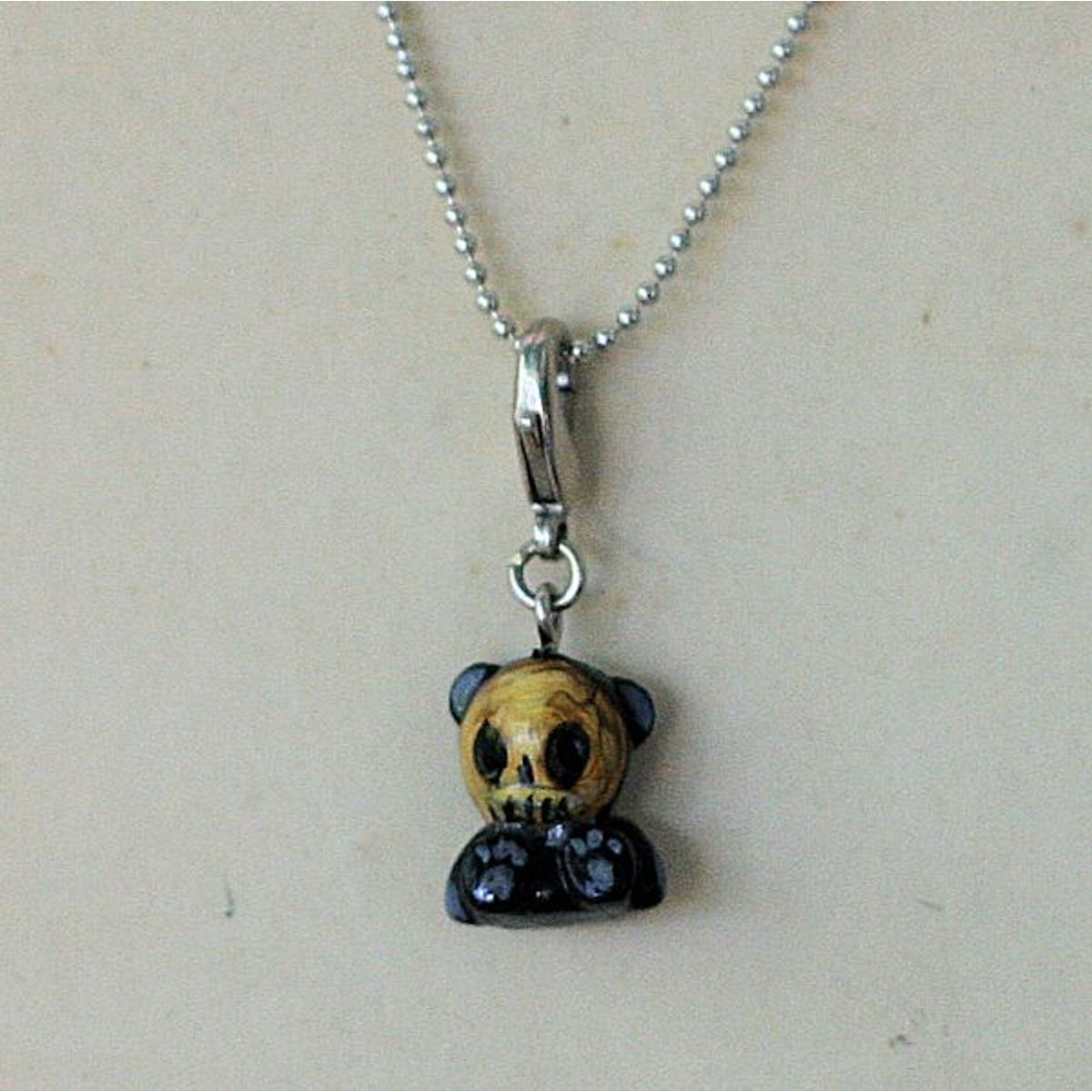 Skully Bear Kidrobot Zipperpull