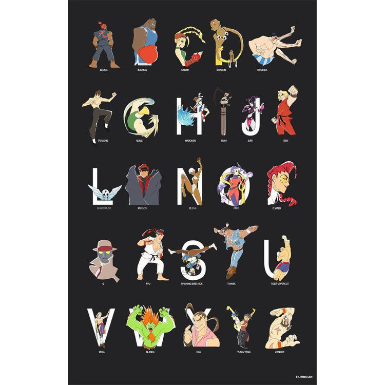Street Fighter Alphabet by James Lien