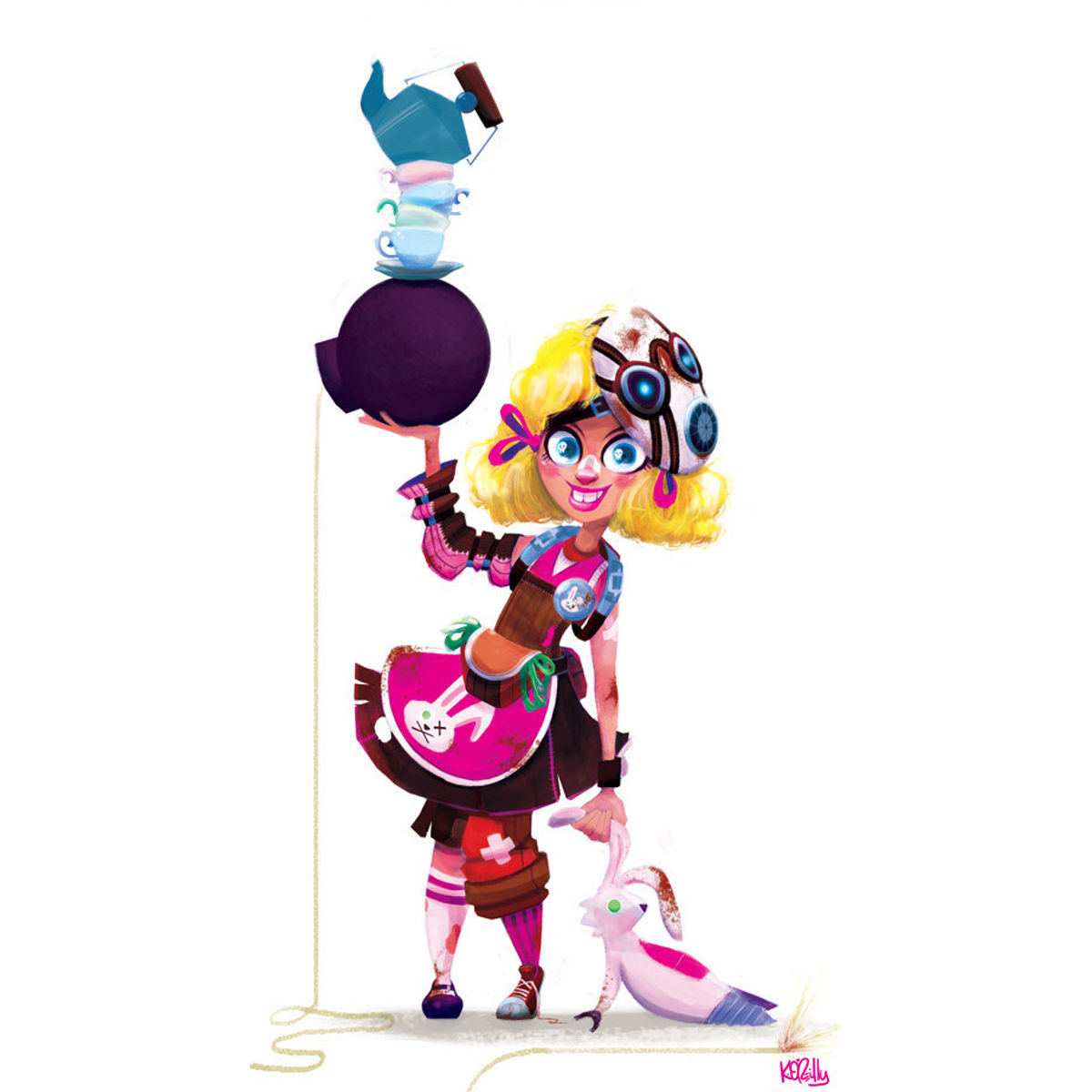 "Tiny Tina's Tea Time" Print