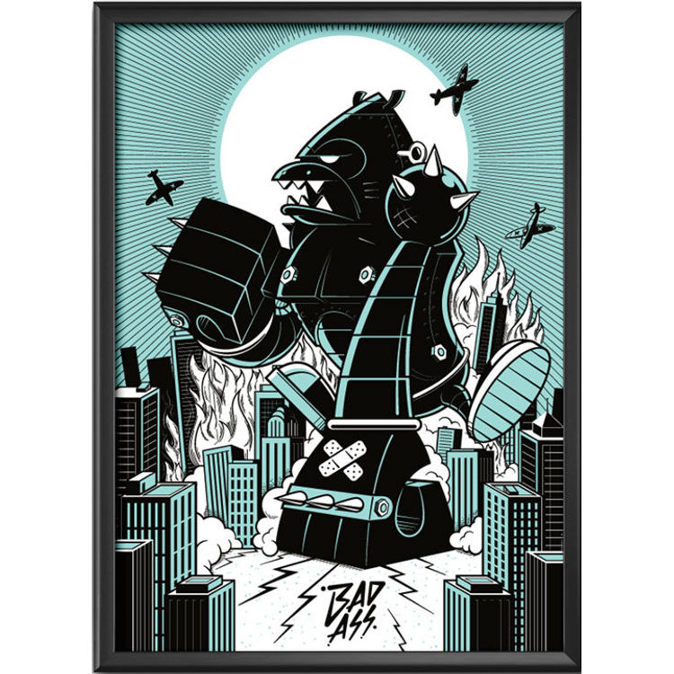 BAD ASS SCREEN PRINT by Kronk