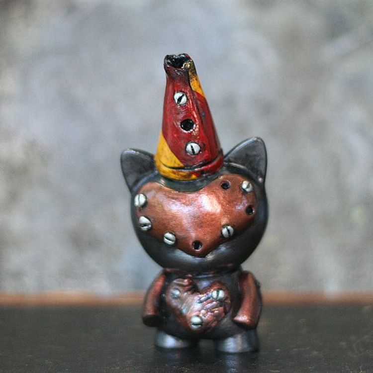 Windup Steampunk Mecha Toy - Copper by Rebecca Hesla