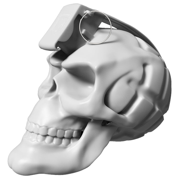 Skullnade WHITE by David Kraig