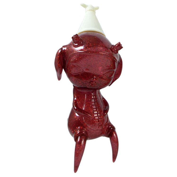Calliope Jackalope - Red Glitter (Unpainted) by Kathie Olivas
