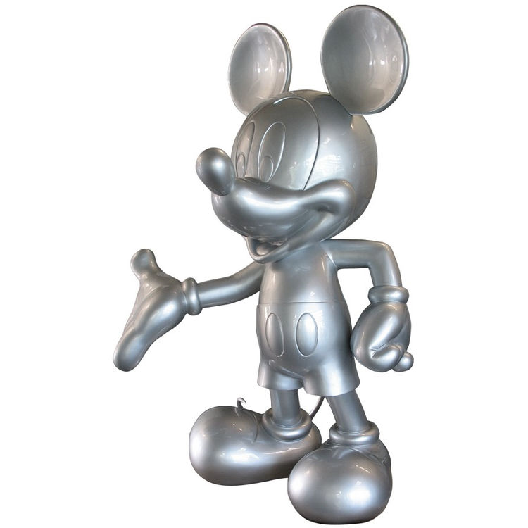 57" Life Size Silver Mickey Mouse by Disney
