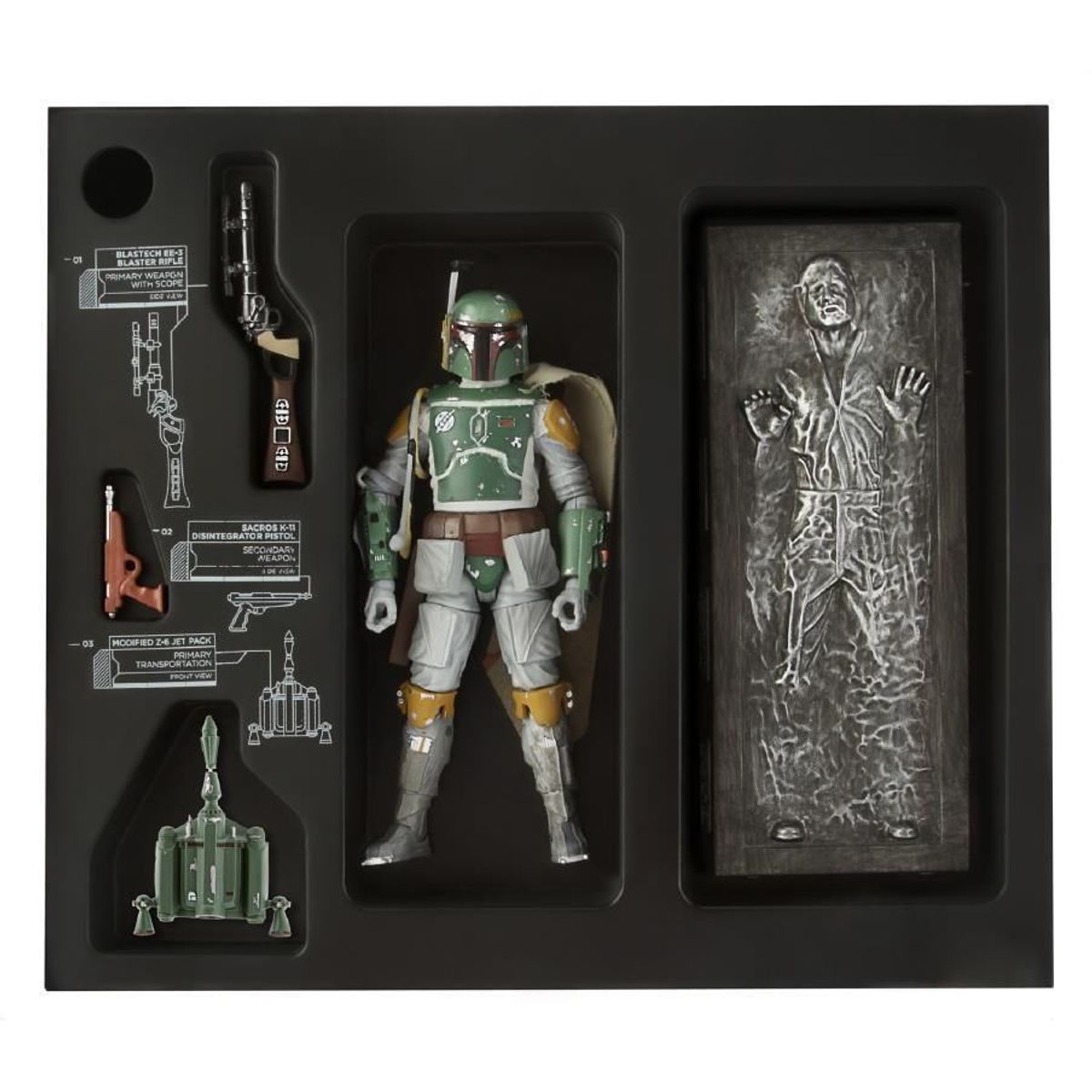 Star Wars The Black Series 6" Boba Fett & Carbonite Han Solo