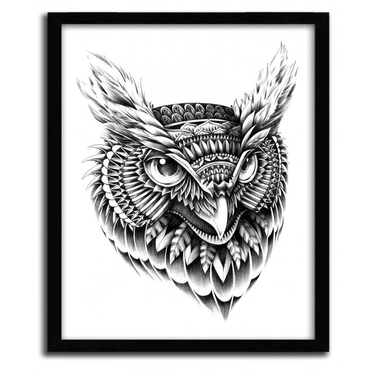 ORNATE OWL HEAD by Bioworkz