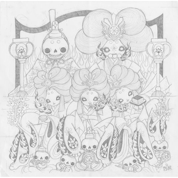 HINAMATSURI GIRLS' FESTIVAL (SKETCH) by Junko Mizuno