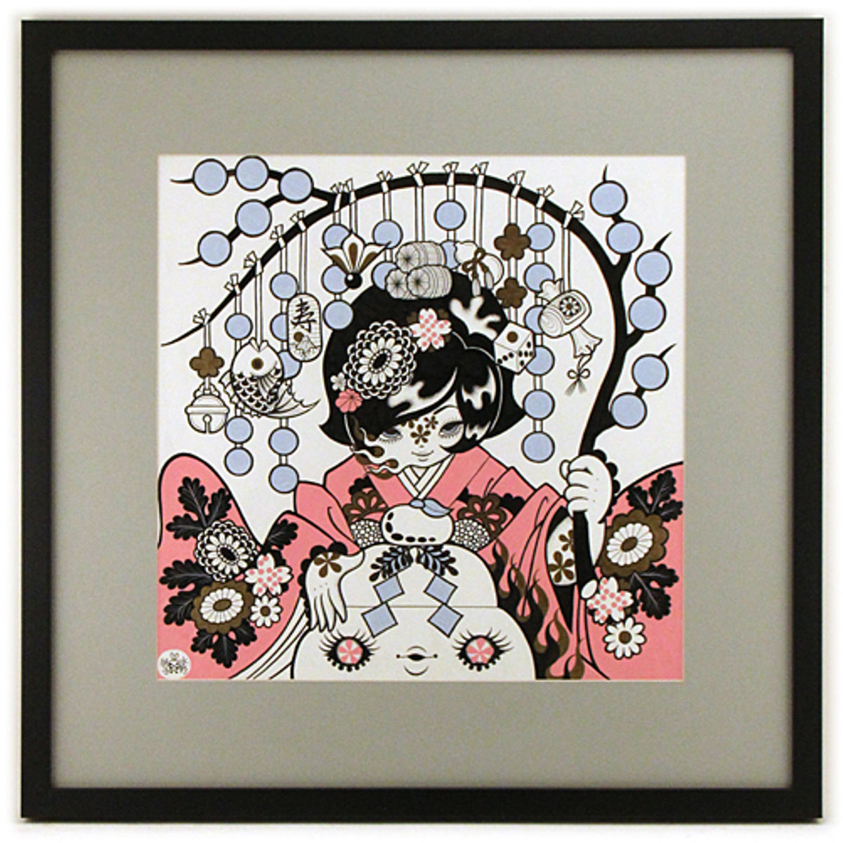 JAPANESE NEW YEAR (ACRYLIC INK)