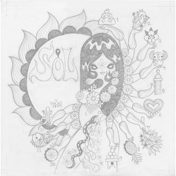 SOL COVER (SKETCH) by Junko Mizuno