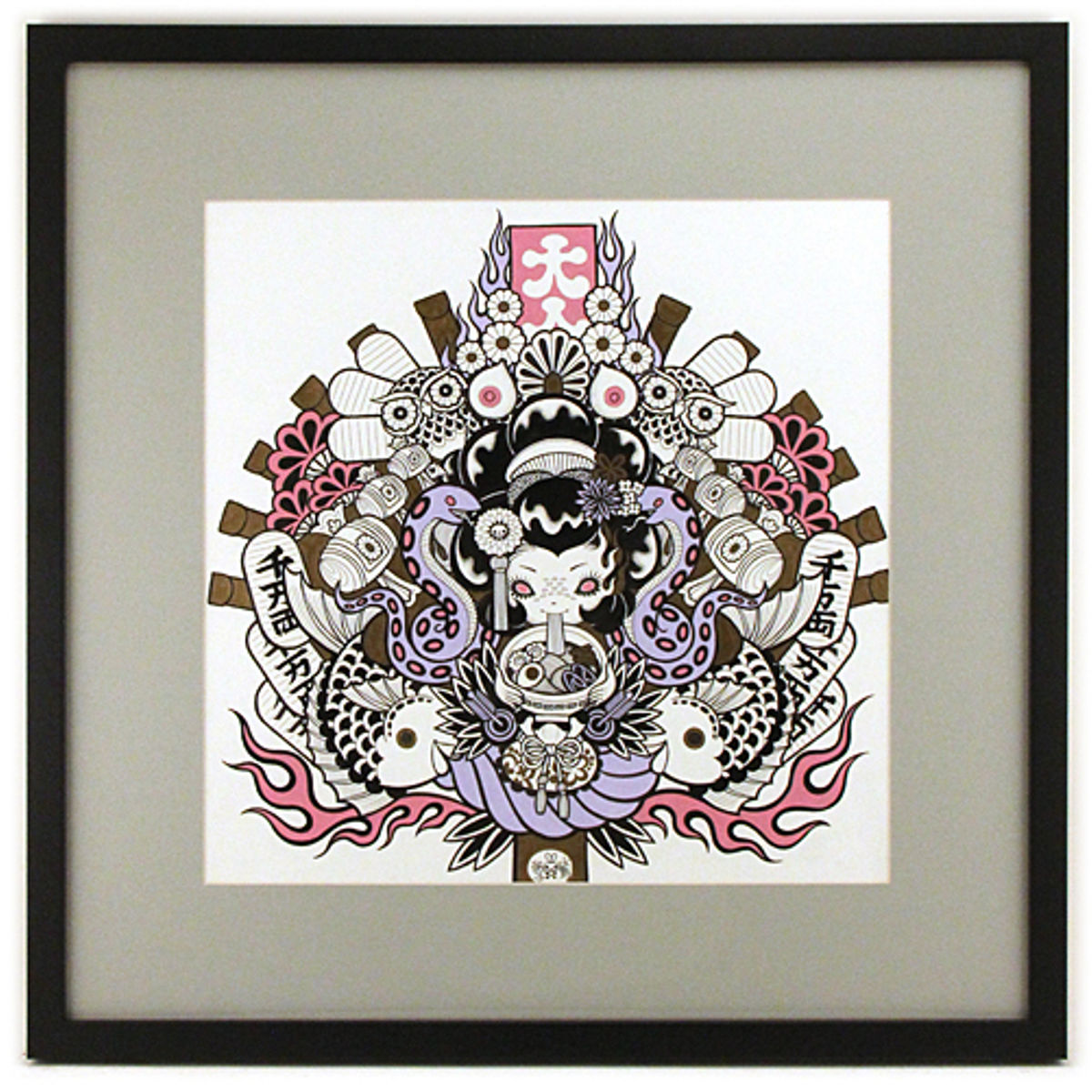 TORI NO ICHI OPEN AIR MARKET (ACRYLIC INK)