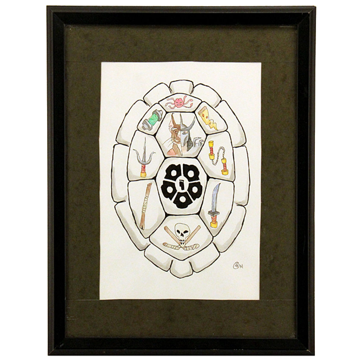 TURTLES IN HALF SHELL