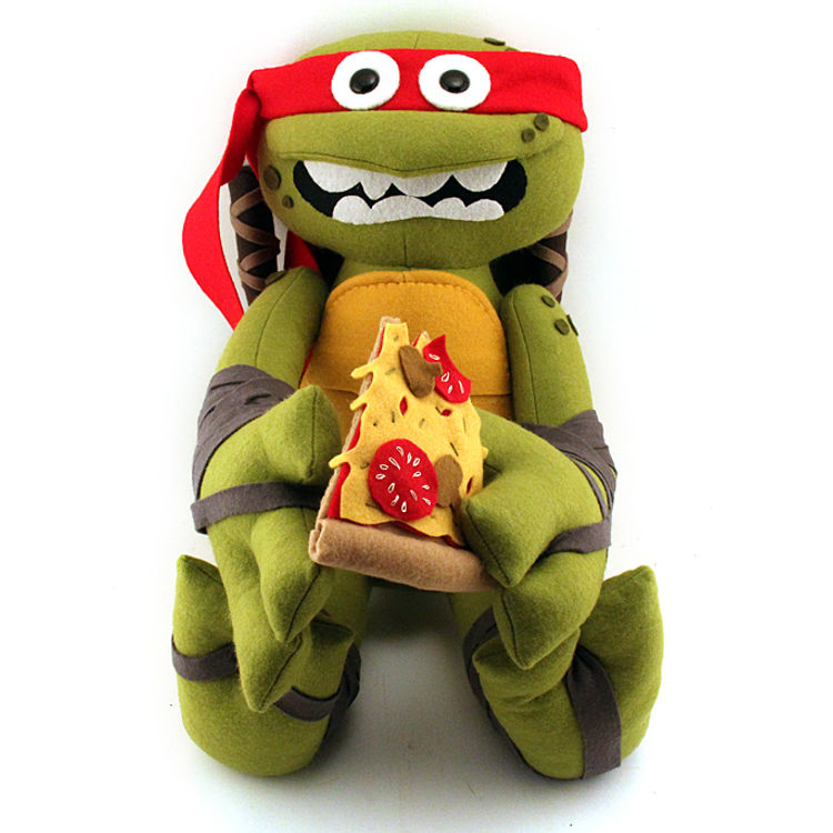 PIZZA POWER UP (RAPHAEL) by Felt Mistress