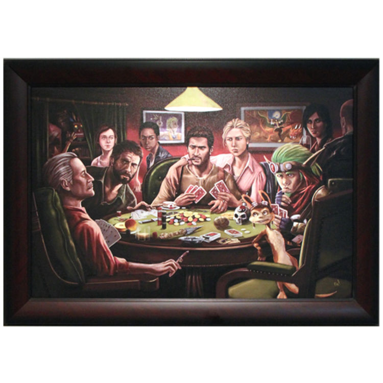 NAUGHTY DOGS PLAYING POKER by Pandamusk
