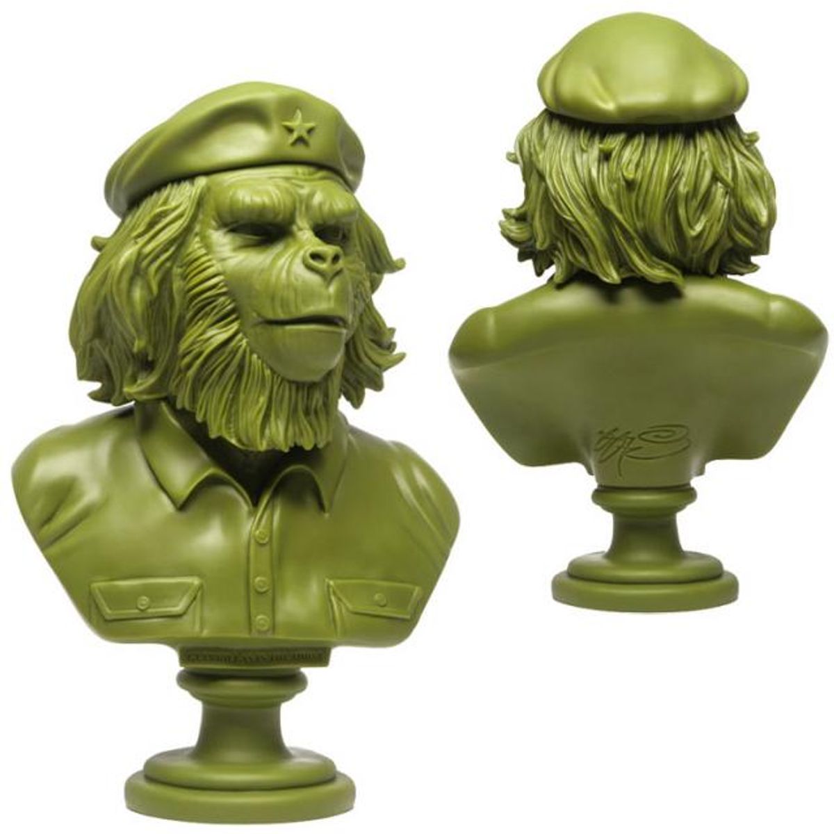 Rebel Ape Bust - Army Green
