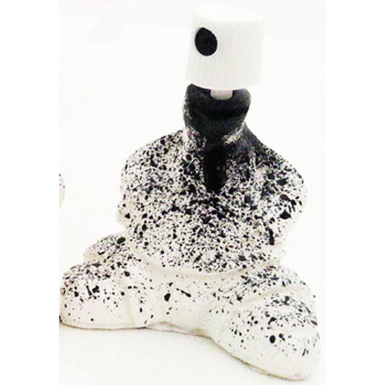 WHITE VANDALFACE 2 INCH RESIN GRAFFITI FATCAP MINI FIGURE by Hoakser