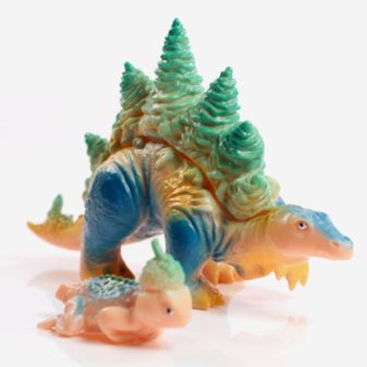Stegoforest Vinyl - Flesh Painted w/ Acorn Warrior by Jesse Narens