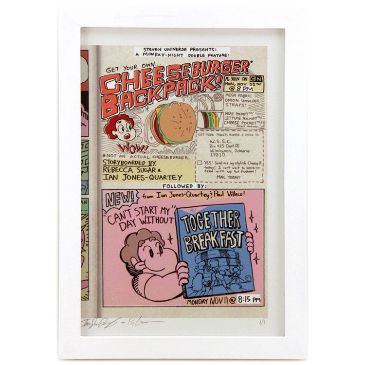 CHEESEBURGER AND TOGETHER COMIC AD by PAUL VILLECO