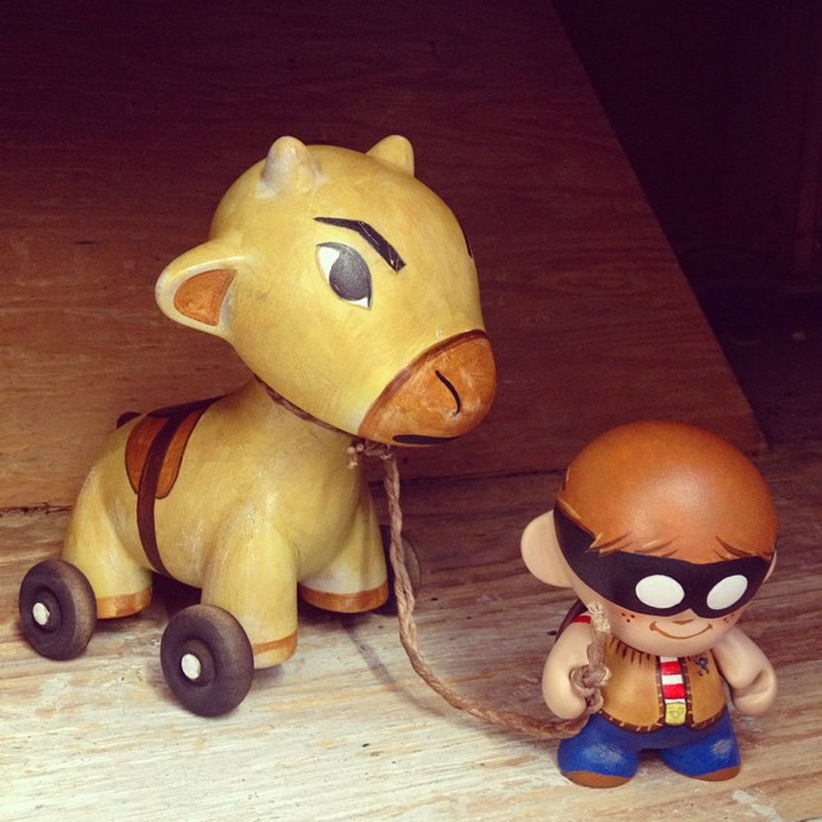 Little Tyler and Hammy the Horse