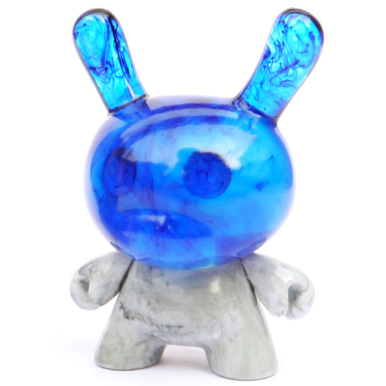Dunny 'Double Cast' Skull Blue Chaos by Flawtoys (Sander Dinkgreve)