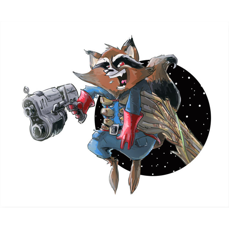 Hand Over The Hero - ROCKET RACCOON by Tony Poulson (thetonus)