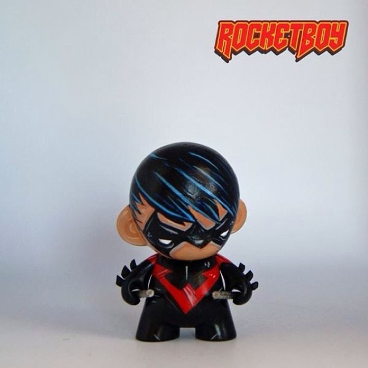 Nightwing red costume by Rocketboy Customs (Ryan McClure)