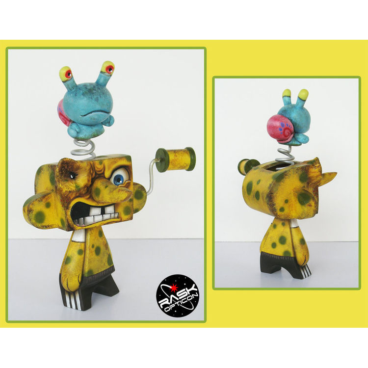 spongebob and gary by Rask Opticon