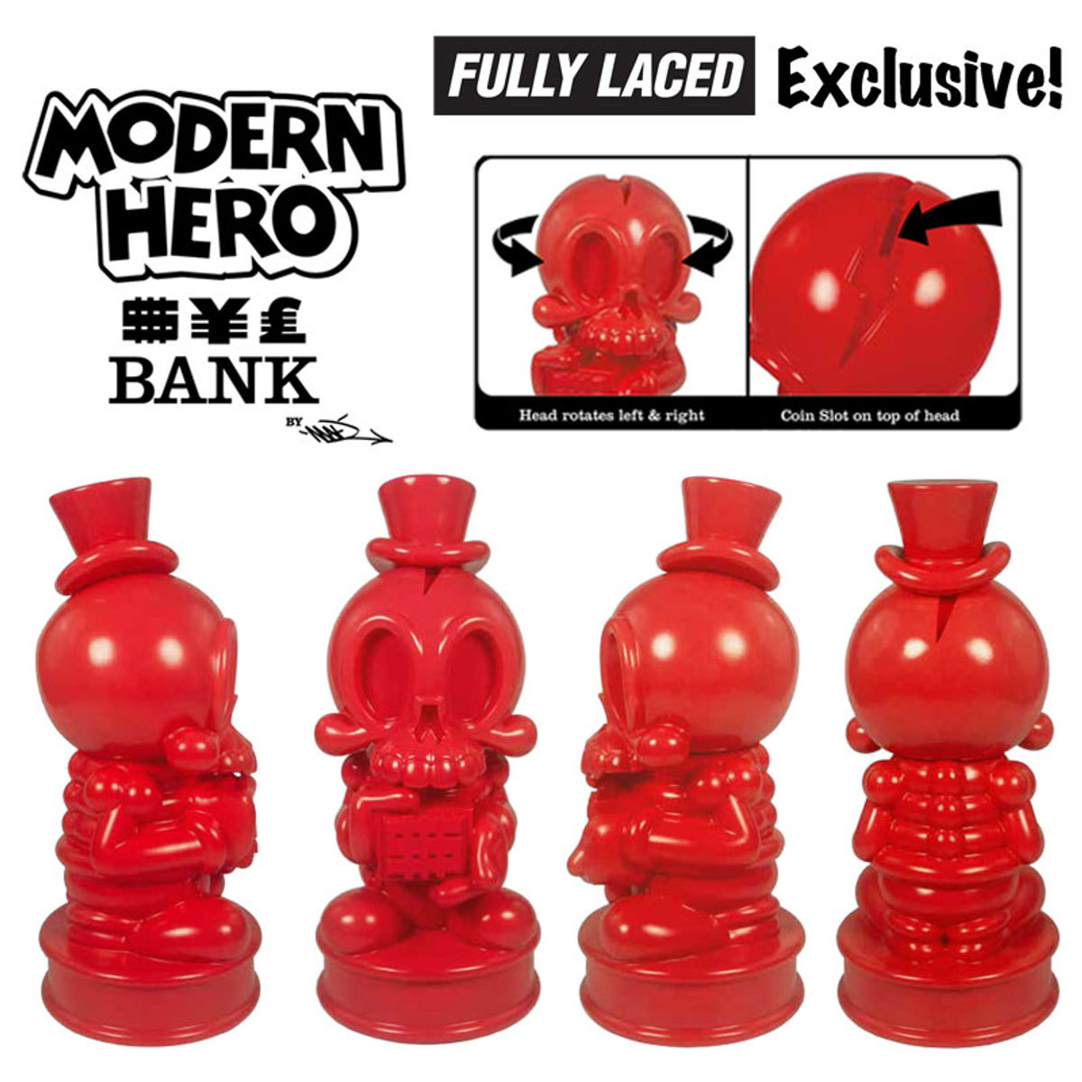 Modern Hero Bank - Red (Fully Laced exclusive)