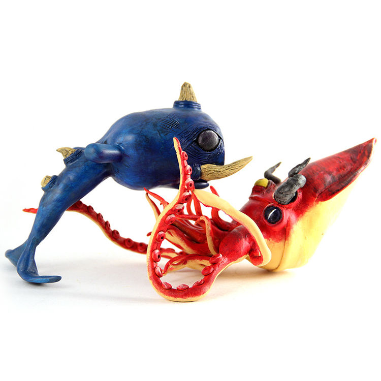 Demon Kraken / Whale God Dunny Set by Hungry Ghost