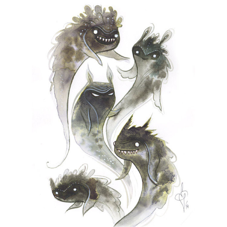 Forest Ghosts by oddFauna (Emma SanCartier)