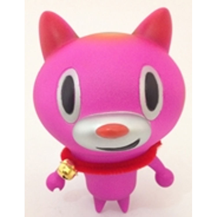 Fortune Maneki Mao Cat - neon pink by Touma