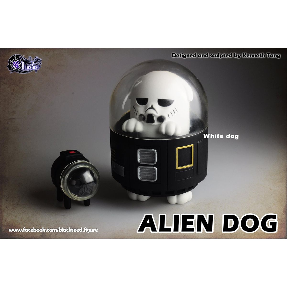 ALIEN DOG - White Dog