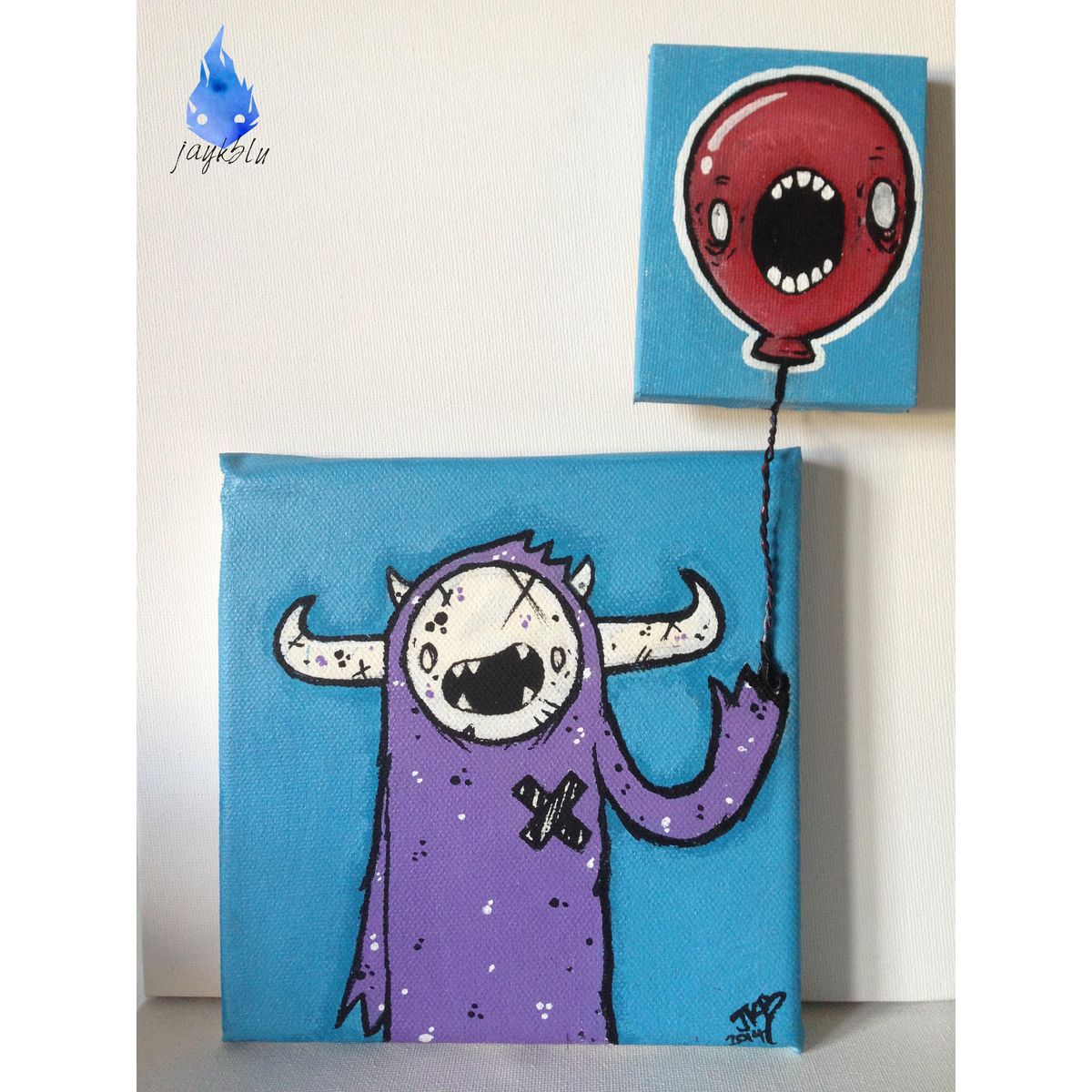 Ruffelz & his Balloon Canvas Piece