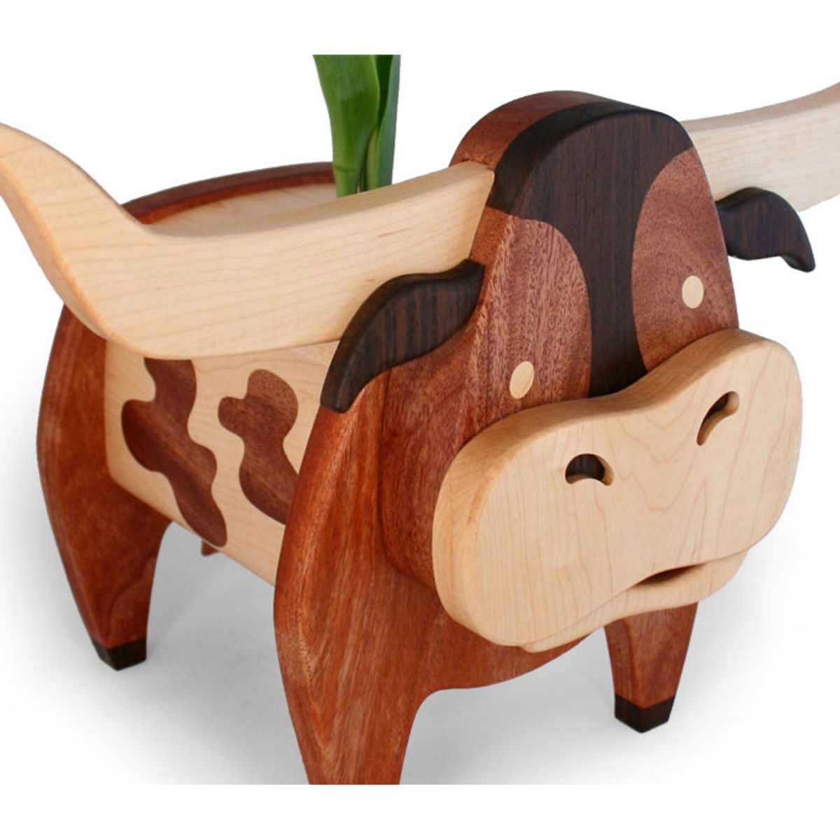 Long Horn with Flower