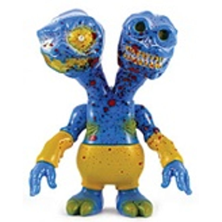 Mad Ball Mantis -  Blue N Yellow version w/ Blood Splatter by Secret Base