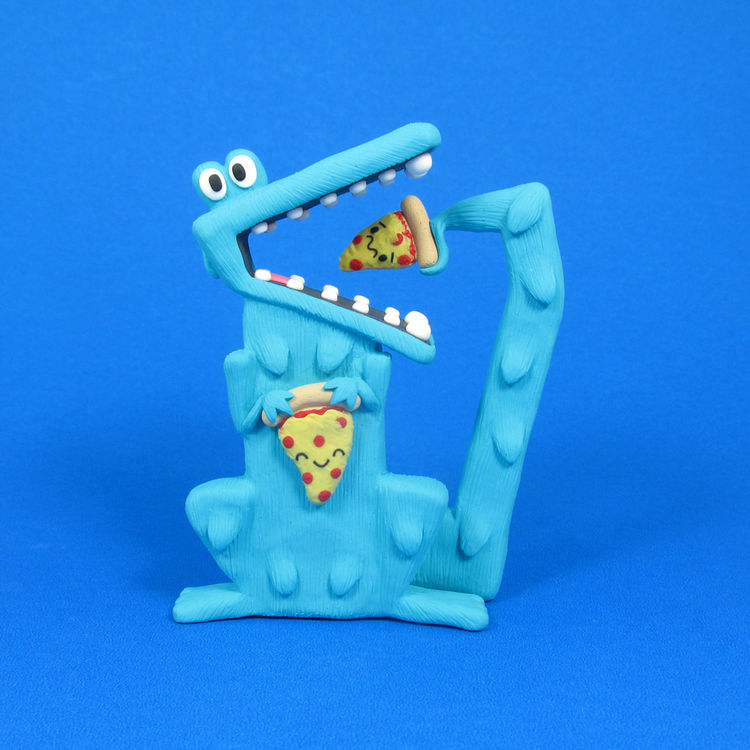 Pizza Eating Croc by The Bots (Jenn and Tony Bot)